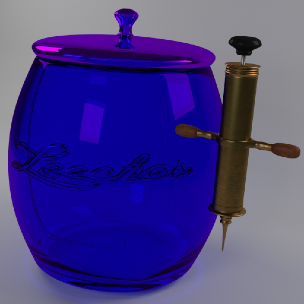 1860's style Syringe and Leech jar preview image 4